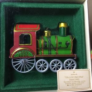 1983 Hallmark Tin Locomotive Train Ornament